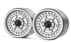 1.9 Inch Heavy Metal Wheels Silver #G06