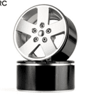 2.2 Aluminum Wheels Silver #G50 2.2 Aluminum Wheels Silver #G50