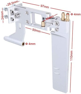 110mm Rudder With 4mm Strut 110mm Rudder With 4mm Strut