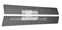 Both-side Diamond Sheets Black For TRX4/6 Benz Middle Hood Cover Both-side Diamond Sheets Black For TRX4/6 Benz Middle Hood Cover