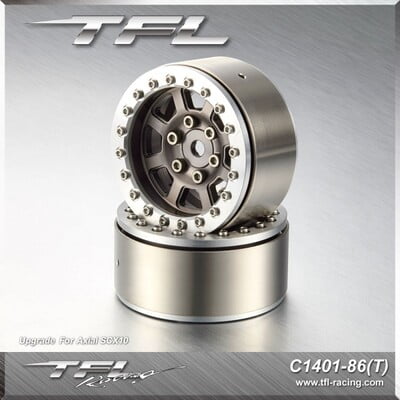 TFL 1.9 inch 8-Spoke H/Duty Wheel (Grey/Silver)