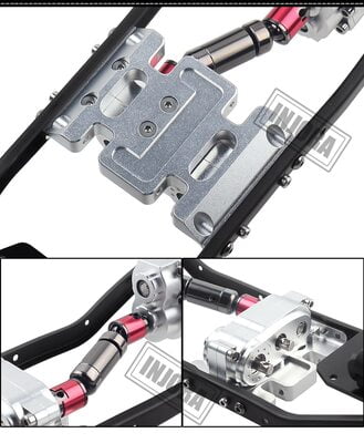 1/10 RC Crawler Car 313mm 312mm 12.3" Wheelbase Gearbox Metal Chassis Frame 1/10 RC Crawler Car 313mm 312mm 12.3" Wheelbase Gearbox Metal Chassis Frame