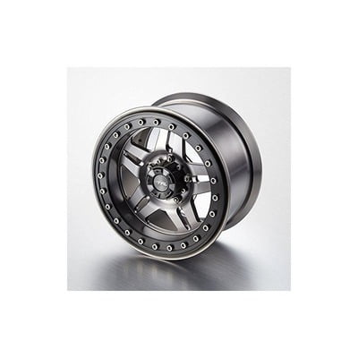 TFL Aluminium 3.8 inch 5-Spoked Wheels (Grey/Black)