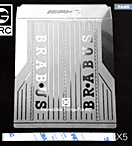 Diamond Stainless Steel Sheet w/BRABUS Logo For TRX-6 G63 Trunk