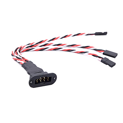 1 Pair MPX 8Pin 3 Wires 15Cm For RC Model Glider Airplanes