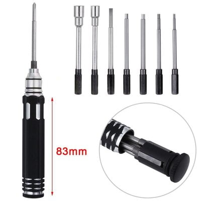 Tool Driver Pocket 8 in 1 RC Hex Allen Philips Box Socket Tool Driver Pocket 8 in 1 RC Hex Allen Philips Box Socket