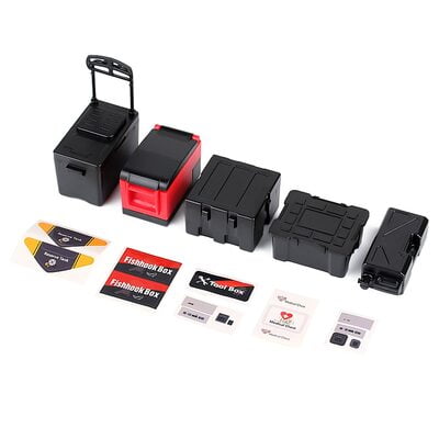 Scale 1:10 Storage Cargo Luggage Fishing Boxes Crawler Scale 1:10 Storage Cargo Luggage Fishing Boxes Crawler