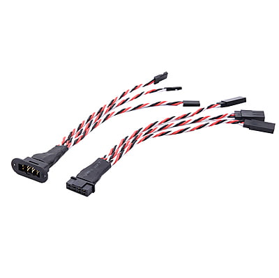 1 Pair MPX 8Pin 3 Wires 15Cm For RC Model Glider Airplanes