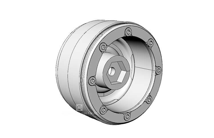 GRC Retro 1.9 Wheels 1Pr-White GRC Retro 1.9 Wheels 1Pr-White