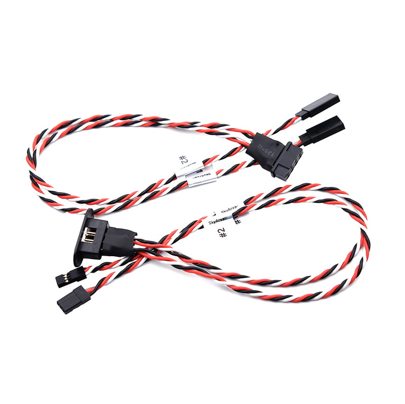 1 Pair MPX 8Pin 2 Wires 15Cm For RC Model Glider Airplanes