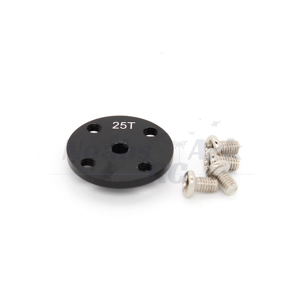 QUARKZMAN 5Stk Aluminium Servo Horn 25t Servo Horn Lenkung Kurz Arm 28mm Länge Blau Passend für Selbstbau RC Auto/Boot/Flugzeug Boot Modell Zubehör