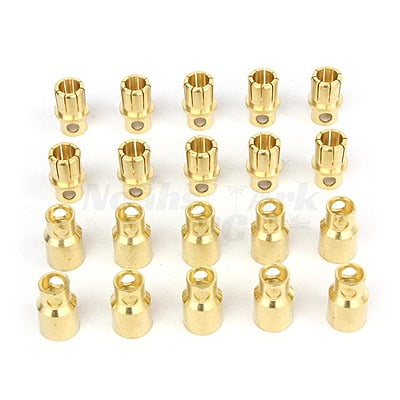 8.0mm Gold Bullet Connector (10 Pack)