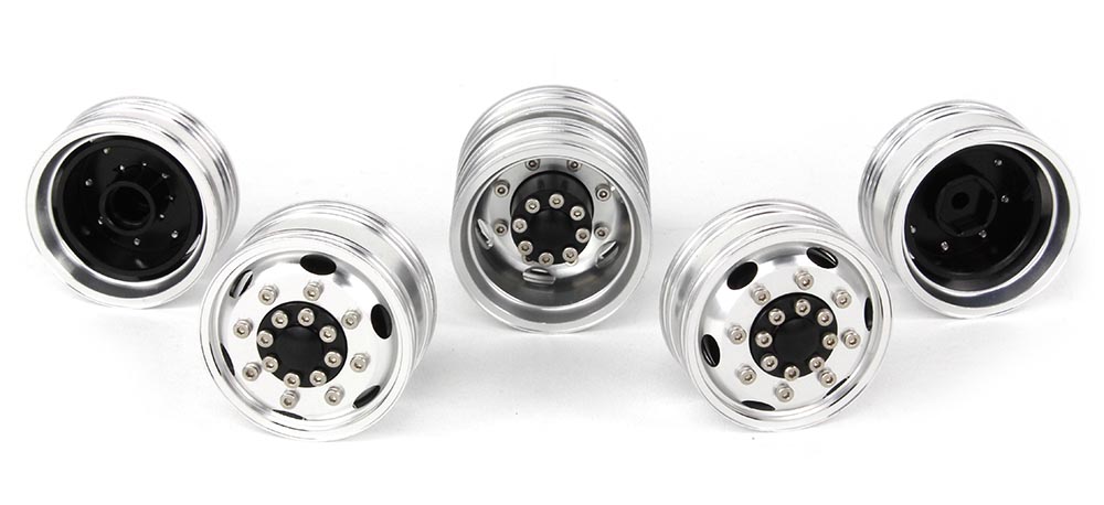 Aluminium 6 Spoke 1:14 Lorry Wheels