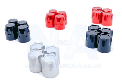 4PCS Aluminium RC Car Wheel Rim Center Cap M4 Nut for 1/10 Crawler Red Black 4PCS Aluminium RC Car Wheel Rim Center Cap M4 Nut for 1/10 Crawler Red Black