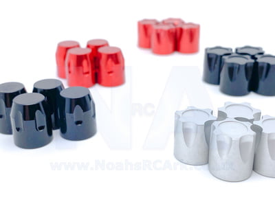 4PCS Aluminium RC Car Wheel Rim Center Cap M4 Nut for 1/10 Crawler Red Black 4PCS Aluminium RC Car Wheel Rim Center Cap M4 Nut for 1/10 Crawler Red Black