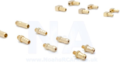 1 Pair Brass Threaded Nipples