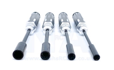 Set of 4 Socket Wrench Driver Aluminium Alloy 4mm 5.5mm 7mm 8mm RC