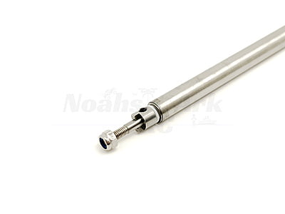 Solid Stainless 4mm Shaft w/Bearings & Nipple