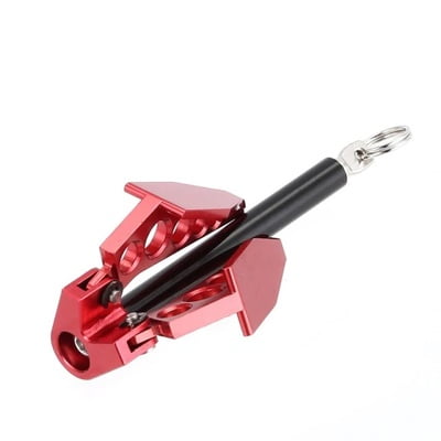 1/10 Crawler Folding Ground Anchor Winch 1:10 Metal Aluminium Red