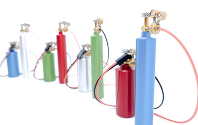 Scale Oxygen & Acetylene Bottles