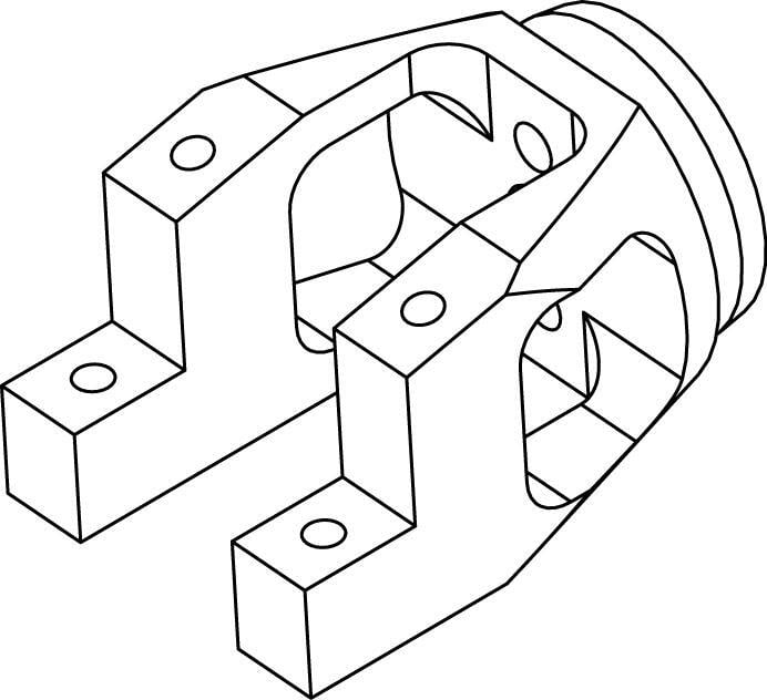 TFL Integrated Drive Mortor mount  for 4.76mm