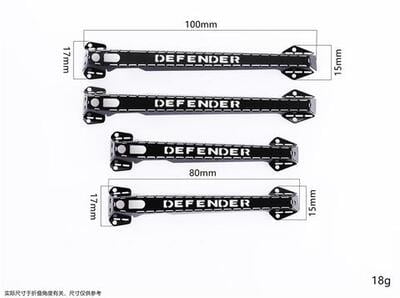 TRX4 Defender Hand Rails (Black)