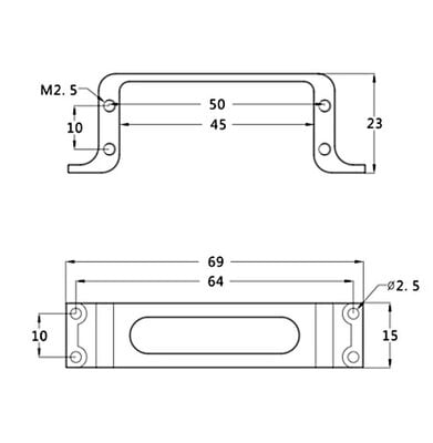 Aluminium Servo Mount (Standard)