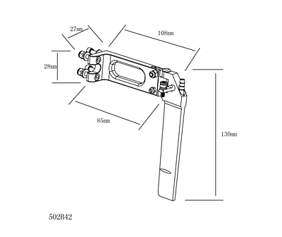 TFL Pursuit Integrated Drive Middle L=85 H=130 Rudder TFL Pursuit Integrated Drive Middle L=85 H=130 Rudder