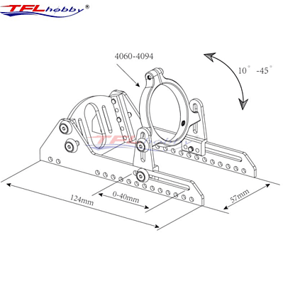 40 Series Adjustable Motor Mount Suitable for 4060 to 4094 motor 40 Series Adjustable Motor Mount Suitable for 4060 to 4094 motor