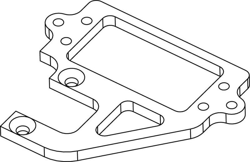 TFL Integrated Drive Servo Mount for 4.76mm TFL Integrated Drive Servo Mount for 4.76mm