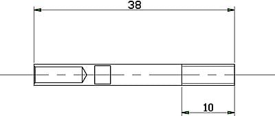 TFL F1 Drive short stub shaft