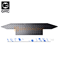 Stainless Steel Decorative Sheet Black For SCX6 Front Bumper