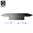 Stainless Steel Decorative Sheet Black For SCX6 Front Bumper