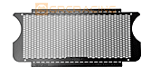 Stainless Steel Grill Decorative Sheet Black For SCX6