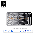 Stainless Steel Decorative Sheets Black For SCX6 Hinge