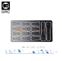 Stainless Steel Decorative Sheets Black For SCX6 Hinge Stainless Steel Decorative Sheets Black For SCX6 Hinge