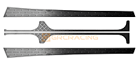 Stainless Steel Grill Decorative Sheet Black For SCX6 Sides Footboard