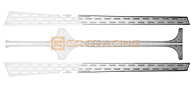Stainless Steel Grill Decorative Sheet Silver For SCX6 Sides Footboard