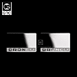 High-reflection Stainless Steel Mirror Sheets (L&R) for TRX-4 Bronco Door Mirrors