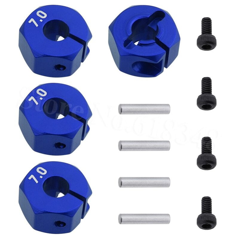 7mm x 12mm Aluminium Wheel Hex 7mm x 12mm Aluminium Wheel Hex