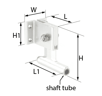 D=φ6.35 L=50 H=124 Strut