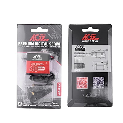 AGFRC Low Profile Digital Servo 0.10/40kg WP